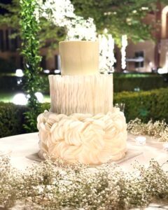 torta ostie bianche chiffon wedding cake tutta bianca