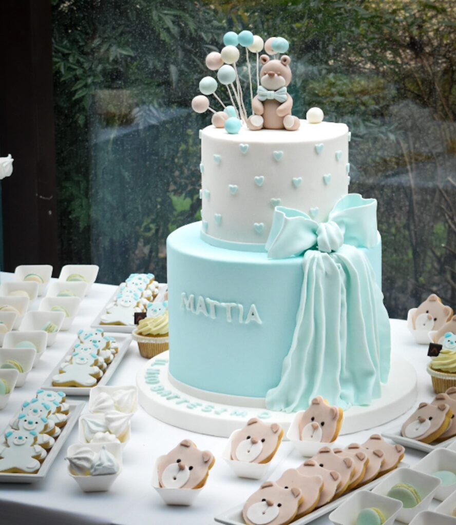 torta battesimo orsetti 2 torta battesimo decorativa con orsette per bimbo